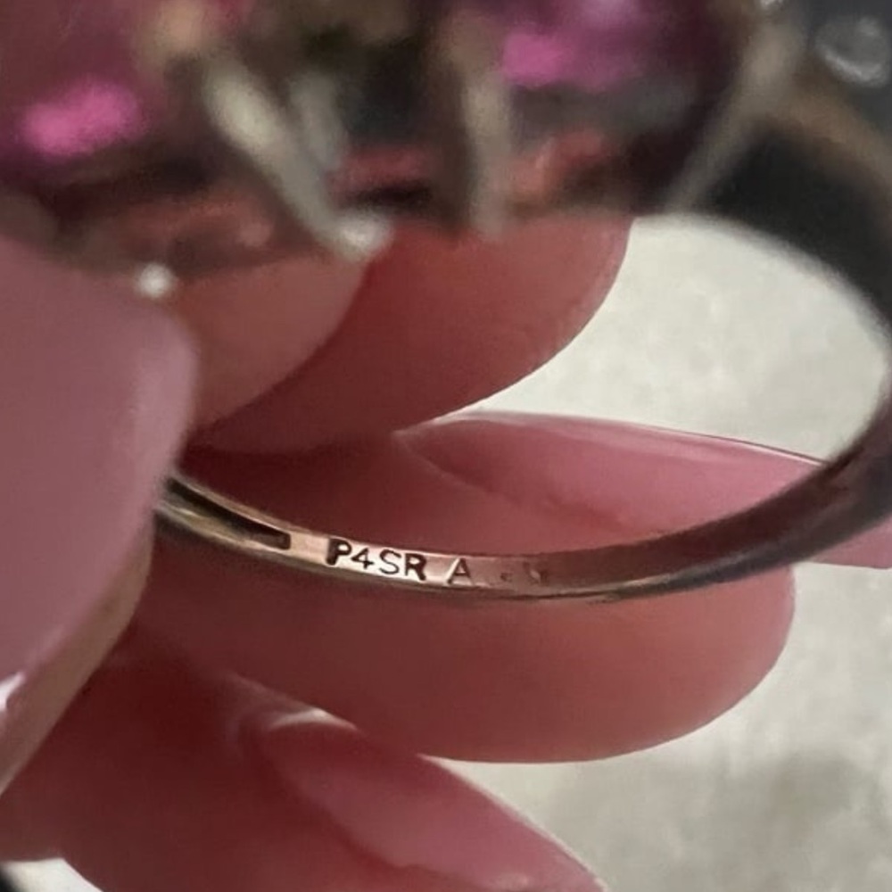 Vintage Genuine Diamonds Pink Sapphire Ring Size is about a 5. See photos - Picture 10 of 13